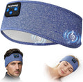 Sleep Headphones Bluetooth 5.4 Headband, Wireless Sleep Headphones for Side Sleepers - Sleeping Headband with Ultra-Thin Speaker Microphone Handsfree Gift Ideas for Women Men